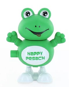 Picture of Plastic Wind Up Frog Toy Green 3.9"